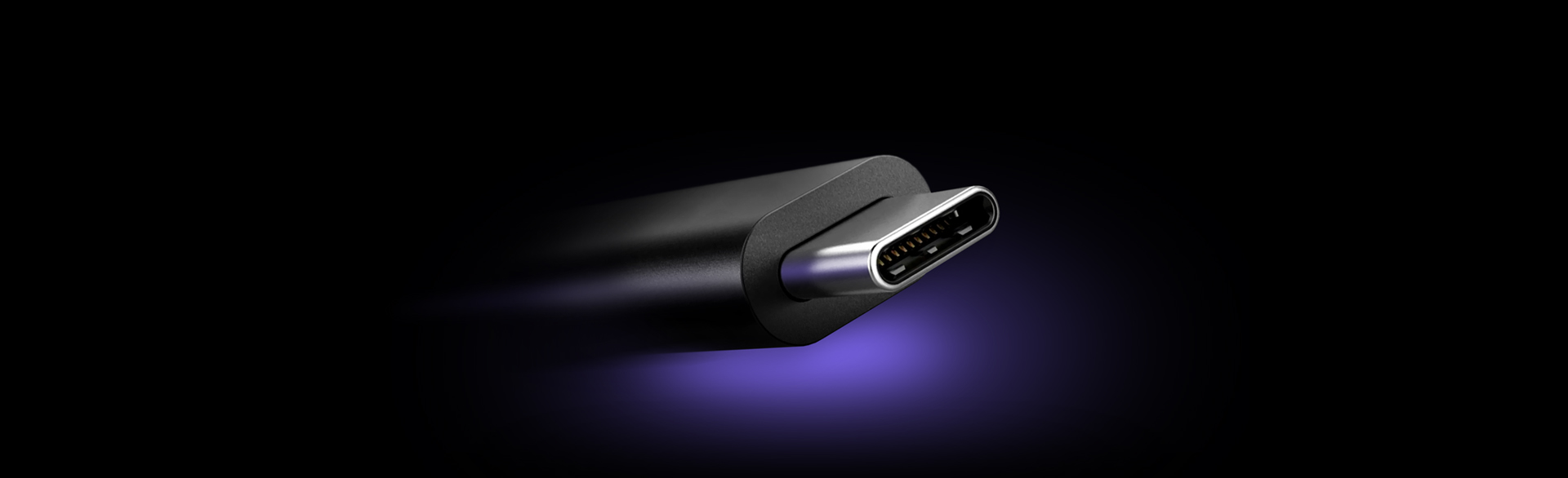 La photo représente la connectique USB C en gros plan.