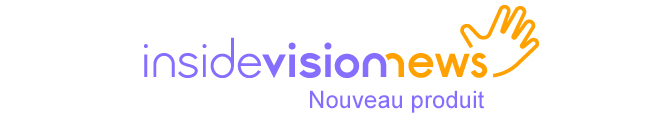 Insidevision - Nextgen insidevision - On voit la photo du visage d’un homme aveugle tenant sa canne. Dans le reflet de ses lunettes le caractère + apparait, rappelant celui de l’insideONE+.